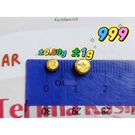 Wing Sing Loket Emas 999 1g 999 Gold Mini Gold Beans Bean Solid RANDOM DESIGN / 1PCS Kacang Emas 999