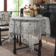 Light Luxury Embroider Lace Small Round Table CoffeeTablecloth Wedding Hotel Banquet Cloth Table Cov