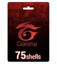 บัตร Garena shells 75 shell เติมเกมส์ออนไลน์ จัดส่งฟรีทางแชต