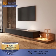 K Home Tv Console Cabinet Living Room Storage Floor Cabinet Nordic Retractable TV Cabinet