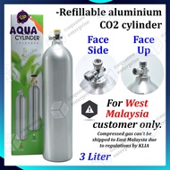 UP Aluminium CO2 cylinder 3L Face Upward or Side | co2 cylinder co2 aquascape co2 tank aquarium co2 