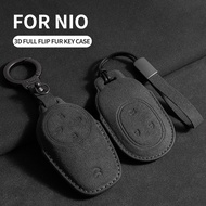 Leather Car Remote Key Case Cover for Nio ET7 ET5 2022 2023 2024 for Weilai NIO ES6 ES8 EC6 ET7 Auto