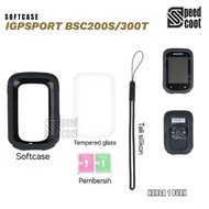 Silicone Softcase IGPSPORT BSC 200S 300T Set Tempered Glass Strap MTB Roadbike