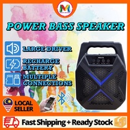 Spiker Bluetooth Mic Kelas Pentas Karaoke Rechargeable Wireless Portable Speaker Bluetooth Outdoor蓝牙