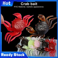 KDFH- Soft Crab Bait Bionic Crab Bait 10cm 16.5g Soft Bionic Crab Lure Slow Sinking Fishing Bait Lon