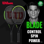 (In stock) Wilson tennis racket blade 98 V7 carbon fiber for men and women single professional tennis racket Black Green