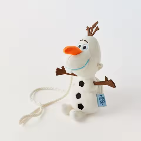 Disney Anime Frozen Kawaii Olaf The Snowman Stuffed Plush Bag Cute Soft Frozen Olaf Shoulder Bag Gif