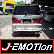 【Rear Bumper】Toyota Alphard 2002-07 Anh10 Wald Design
