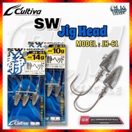 OWNER CULTIVA JH-61 SW JIG HEAD WORM HOOK WITH LEAD FISHING HOOK
