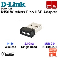 D-LINK DWA-121 (N150 Wireless Pico USB Adapter) 2.4Ghz