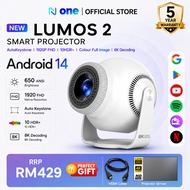 5 YEAR WARRANTY None Projector LUMOS 2  FHD Projector Android 500 Ansi Android 14 Wireless WiFi + Bl