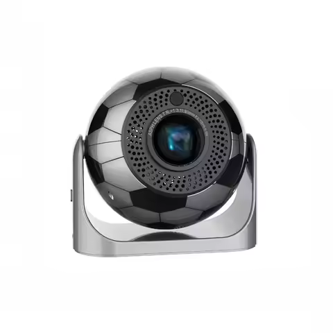 JY360 1280x720P Mini Projector Gimbal Football Design Video Projector with Auto Keystone Correction 