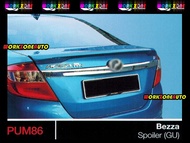 PUM86 Perodua Bezza ABS Spoiler (Gear Up) Body kit Bodykit