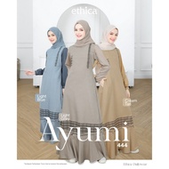Ayumi 444 Gamis Daily Ethica/Ayumi 444 Light Grey/Ayumi 444 Light Blue/Ayumi 444 Cream Tan