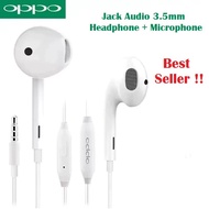 Original Oppo A15 A12 A31 A5S A1k F9 Handsfree Earphone Headset F7 F5 3.5mm Audio Jack