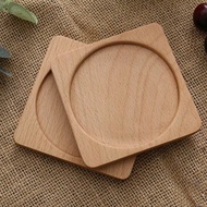 1/2Pcs - Solid Wood Square Coaster! Dessert Shop Display Tables, Family Restaurant Sideboards, And S