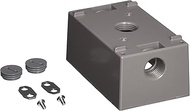 Hubbell 5320-5 Bell Raco Outlet Box, 1 Gang, 18.3 Cu-In X 4-1/2 In L X 2-3/4 In W X 2 In D, Gray