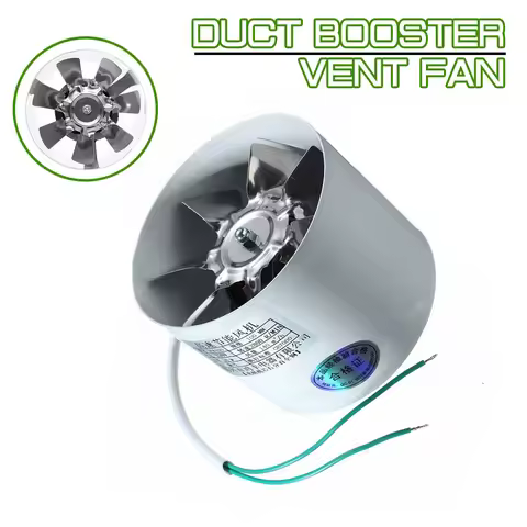 2800R/Min 4 Inch Duct Booster Vent Fan Metal 220V 20W household Inline Ducting Fan Exhaust Ventilati