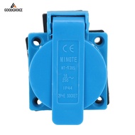 [GOODCHOICE] 1PCS Industrial Waterproof Socket European Socket Copper  220V 16A
