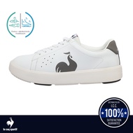 le coq sportif รองเท้าผู้หญิง รุ่น LCS FOURCHE PF LT สีขาว-เทา (รองเท้าผ้าใบสีขาว, รองเท้าแฟชั่น, แบ