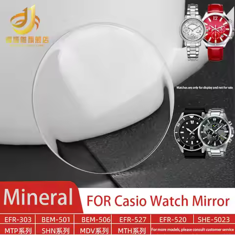 For Casio Glass Sapphire Mirror EFR-303 300 304 526 527 efr532 EFR-539 500 502 efr 546 552 553 Miner
