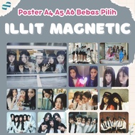ILLIT Magnetic / Super Real Me Poster (Part 1) | Kpop Poster A4 A5 A6