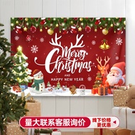 Christmas Garage Flag Background Cloth Christmas Background Cloth Party Decoration Photo Background 