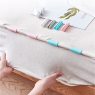 1 Pc Bed Sheet Anti Slip Side Straps Mattress Blanket Gripper Fastener Adjustable Clips Keep Snug Holder Bedroom (White)