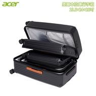 Acer 宏碁 墨爾本拉鍊行李箱 三尺寸套裝(19.5+24+28吋)/ 質感黑
