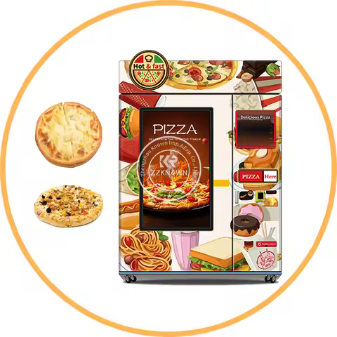 Automatic Pizza Bread Making Machine Heating Fast Food Box Lunch Hamburger Bakery Vending Machine Fr