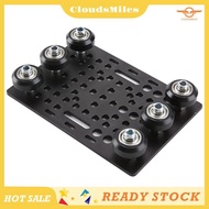 [CloudsMiles] V-Slot Gantry Set 20-80mm Gantry Plate with Wheels for V-Slot Aluminum Profiles CNC Ro