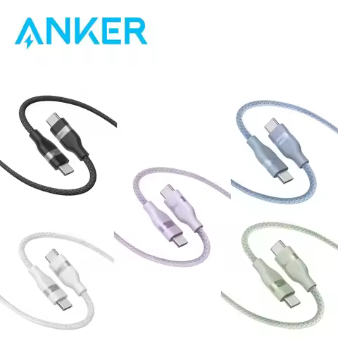 Anker A82E2 USB-C to USB-C Cable (3 ft / 6 ft, 240W, Upcycled-Braided)Fast Charging Type C Charger f