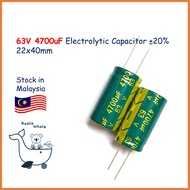 63V 4700uF Electrolytic Capacitor Kapasitor ±20% 22x40mm 63V4700UF