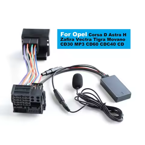 Car Bluetooth 5.0 Audio Wireless Aux In Adapter for Opel Corsa D Astra H Zafira Vectra Tigra Movano 