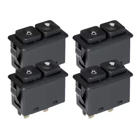 4Pcs Power Window Sunroof Switch Illuminated For Bmw E30 E24 E28 From 09/1986 61311381205 / 61 31 1
