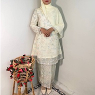 MAWAR Kurung Pahang Brocade Organza New Arrival Eaa Fashion |Cream Champagne|Lilac|Baby Blue