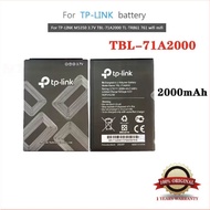 2000mAh TBL-71A2000 แบตเตอรี่สำหรับ TP-Link TL-TR861 2000L TL-TR761 M5350 M7300 4G LTE อินเตอร์เน็ตไ