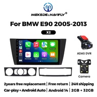 Android 14 CarPlay Radio Multimedia Video Player For BMW E90 E91 E92 E93 2005-2013 Android Auto DVR