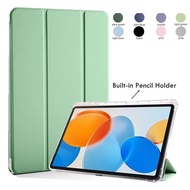 Tablet Case for Vivo Pad3 12.1 Pad 3 Pro with Pencil Holder Clear Tri-Folding Soft Silicon Cover For