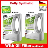 Rektol 0W40 / 5W40 Fully Synthetic Engine Oil (4L or 1Lx4) with optional Oil Filter