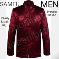 CNY Men Traditional Dragon Long Sleeve Samfu[Ready Stock]
