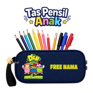 Didi and Friends Children's Pencil Case Meet and Great Kindergarten Children's Pencil Case Bag with 