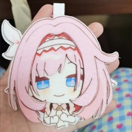 Game Honkai Impact 3rd Non Woven Embroidery Keychain Game Elysia Pendant Keyring Bag Accessories Gif
