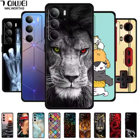 For Realme 14x 5G Case RMX5020 Luxury Soft Silicone Back Cover Cases for Realme Realme 14x 2025 Prot