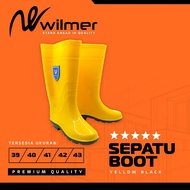 Rubber Safety Boots High Boots Cast Garden Flood Project Yellow