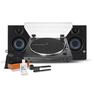 Audio-Technica AT-LP60X-BK Fully Automatic Belt-Drive Stereo Turntable Bundle with Eris 3.5 Monitors