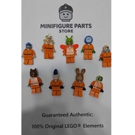 LEGO BATMAN MOVIE (Custom Arkham Asylum) Prisoner Villain Minifigure (Original Lego Parts)