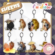 Cheems Meme Keychain, Dog Keychain - Decorative dumplings - dog meme Acrylic Keychain Cute