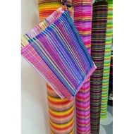 Kain net jalur pelbagai warna / net beg / craft net (meter)