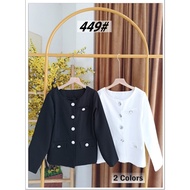 Tweed Premium Women's Blazer 449/women's Blazer Korean Style/Women's Blazer